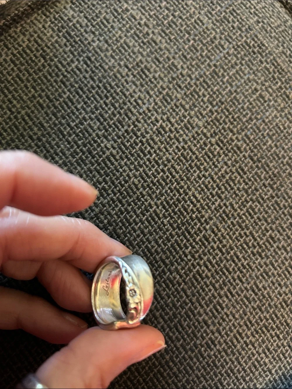 Silver Plated  Floral  Ring -